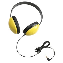 Image for Califone Listening First 2800YL-USB Over-Ear Stereo Headset with Gooseneck Microphone, USB Plug, Yellow, Each from School Specialty