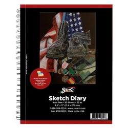 Image for Sax Sketch Diary, 50 lbs, 8-1/2 x 11 Inches, 50 Sheets from School Specialty