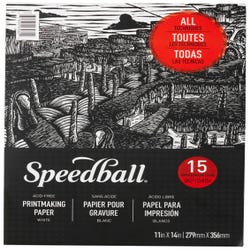 Image for Speedball Printmaking Pad, 11 x 14 Inches, 15 Sheets from School Specialty