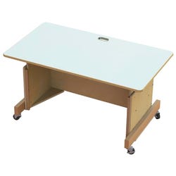 Image for Jonti-Craft Apollo Single Computer Desk, 42 x 24 x 30 Inches, White Top from School Specialty