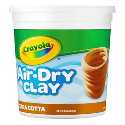 Image for Crayola Air-Dry Self-Hardening Modeling Clay, 5 Pounds, Terra Cotta from School Specialty