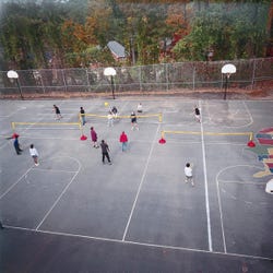 Image for Sportime BigRedBase Net, 20 x 23 Feet, 5 Adjustable Heights from School Specialty