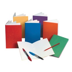 School Smart Bright Blank Books, 8-1/2 x 11 Inches, Assorted Colors, 24 Sheets, Pack of 6 2088952