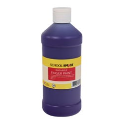 Image for School Smart Washable Finger Paint, Purple, 1 Pint Bottle from School Specialty