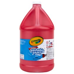 Image for Crayola Washable Paint, Red, Gallon from School Specialty
