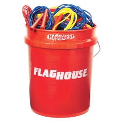 FlagHouse Keepers Jump Ropes, Assorted Lengths, Set of 50 with Included Pail 2123747