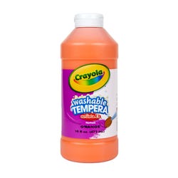 Image for Crayola Artista II Washable Tempera Paint, Orange, Pint from School Specialty
