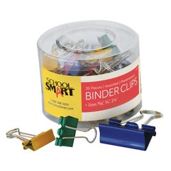 Image for School Smart Binder Clips, Assorted Sizes and Colors, Pack of 30 from School Specialty