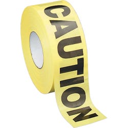 Image for Sparco Caution Non-Adhesive Barricade Tape, 3 in X 1000 ft, Yellow/Black from School Specialty