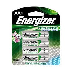 Image for Energizer Recharge Power Plus Rechargeable Batteries, AA, Pack of 4 from School Specialty