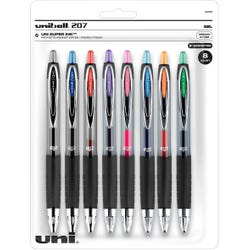 Image for uni-ball 207 Retractable Gel Pens, 0.7 mm Medium Tip, Assorted Colors, Set of 8 from School Specialty