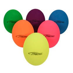 Sportime Fluorescent Foam Balls, Assorted Colors, 8 Inches, Set of 6, Item Number 2023939