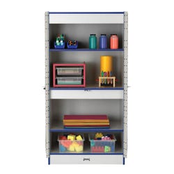 Jonti-Craft Rainbow Accents Deluxe Classroom Closet, 36 x 24 x 72 Inches Item Number 4000586