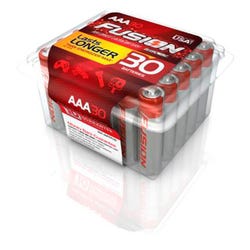 Image for Rayovac Fusion Alkaline Batteries, AAA, Pack of 30 from School Specialty