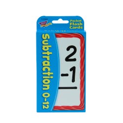 Image for Trend Enterprises Subtraction Flash Cards, Set of 52 from School Specialty