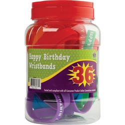 Image for Teacher Created Resources Wristband Jars, Happy Birthday from School Specialty