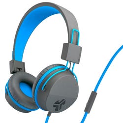 Image for JLAB JBuddies Over-Ear Kids Folding Headphones, 3.5mm, Graphite/Blue from School Specialty