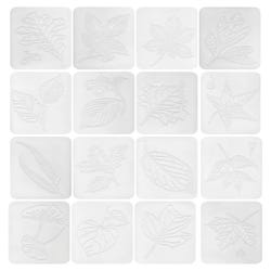 Image for Roylco Leaf Rubbing Plates, 4 x 5 Inches, Set of 16 from School Specialty