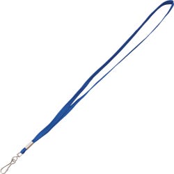Image for Advantus Lanyards, w/Metal Clasp, 3/8 Inches Thick, 36 Inches L, 100/Box, Blue from School Specialty