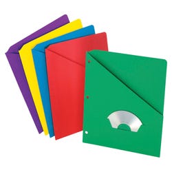 Image for Pendaflex Slash Pocket Project Folder, 8-1/2 x 11 Inches, Assorted Colors, Pack of 25 from School Specialty