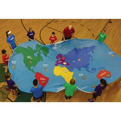 Image for FlagHouse Earth Parachute, 19 x 13 Feet from School Specialty