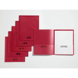 School Smart Take Home Folder, Red, Set of 24 1540638