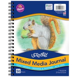 Ucreate Mixed Media Journal, 11 x 8-1/2 Inches, 50 sheets Item Number 1593163