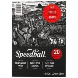 Image for Speedball Printmaking Pad, 5 x 7 Inches, 20 Sheets from School Specialty