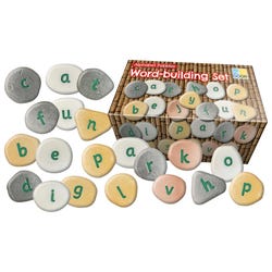 Image for Yellow Door Alphabet Pebbles Word-Building Set, Set of 50 from School Specialty