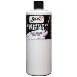 Sax Versatemp Premium Heavy-Bodied Tempera Paint, White, Quart Item Number 1592723