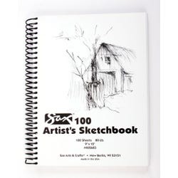 Image for Sax 100 Artist's Sketchbook, 80 lb, 9 x 12 Inches, White from School Specialty