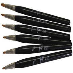 Image for Sax Red Sable Detail Spotter Brushes, Fine Type, Short Handle, Assorted Sizes, Set of 6 from School Specialty