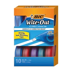 Image for BIC Wite-Out EZ Correct Correction Tape, White, Pack of 10 from School Specialty