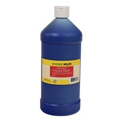 Image for School Smart Washable Finger Paint, Blue, 1 Quart Bottle from School Specialty