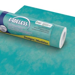 Image for Fadeless Designs Paper Roll, Color Wash Turquoise, 48 Inches x 12 Feet from School Specialty