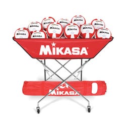 Image for Mikasa Collapsible Hammock Ball Cart with Carry Bag, Scarlet from School Specialty
