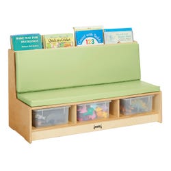 Image for Jonti-Craft Literacy Couch, 42 x 18-1/2 x 23-1/2 Inches, Key Lime from School Specialty