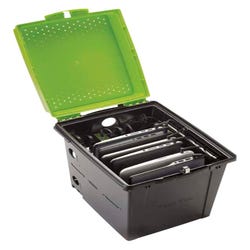 Image for Copernicus Standard Tech Tub Standard, Holds 6 devices, 12-1/2 x 16 x 16 Inches, Black and Green from School Specialty