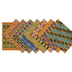 Image for Roylco Assorted Design African Textile Paper, 8-1/2 x 11 Inches, Pack of 32 from School Specialty
