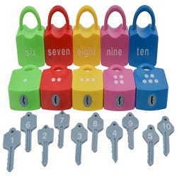 Image for Childcraft Manipulative Number Locks, Set of 20 from School Specialty