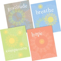 Image for Barker Creek Mindfulness Art Prints, 8 x 10 Inches, Set of 4 from School Specialty