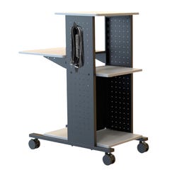 Mobile Presentation Station with Electricity, 18 x 34-1/4 x 40 Inches, Item Number 1137494
