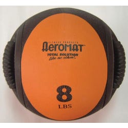 Image for Aeromat Dual Grip Power Medicine Ball, 8 Pounds, Orange and Black from School Specialty