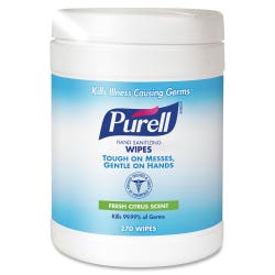 PURELL Hand Sanitizing Wipes, Case of 6 with 270 Sheets Each, Item Number 1568942