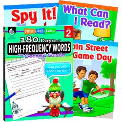 Teacher Created Materials Learn-at-Home High-Frequency Words Bundle, Grade 2, Set of 4 Item Number 2092212