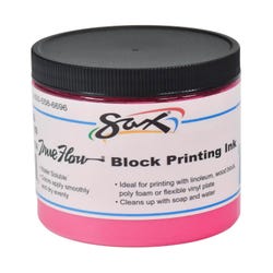 Image for Sax Water Soluble Block Printing Ink, 8 Ounce Jar, Magenta from School Specialty