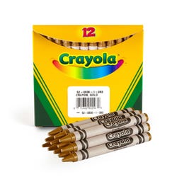 Image for Crayola Crayon Refill, Standard Size, Gold, Pack of 12 from School Specialty