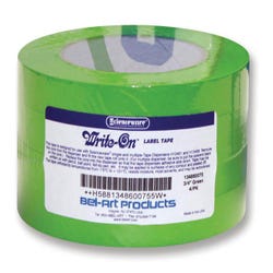 Image for Scienceware Write-On Label Tape, 3/4 in X 40 yd, Green, Pack of 4 from School Specialty