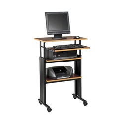 Image for Safco Stand-Up Workstation, Black and Cherry, 100 lbs from School Specialty