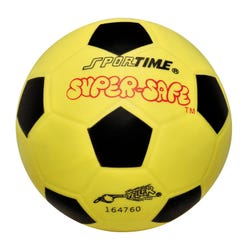 Image for Sportime Super-Safe Soccer Ball, 6 Inches, Yellow and Black from School Specialty